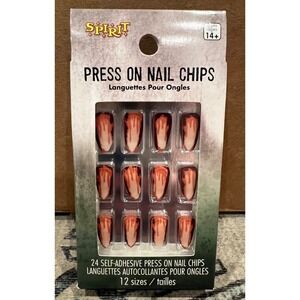 Spirit Halloween ZOMBIE NAILS Press On Nails Spooky Dress Up Costume Dead NEW
